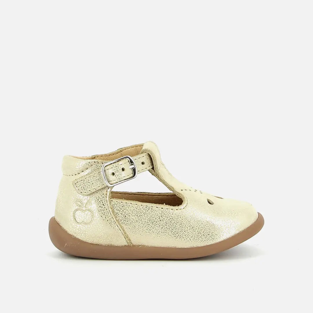 Pom Dapi STAND-UP SALOME CUIR METALLISE DORÉ