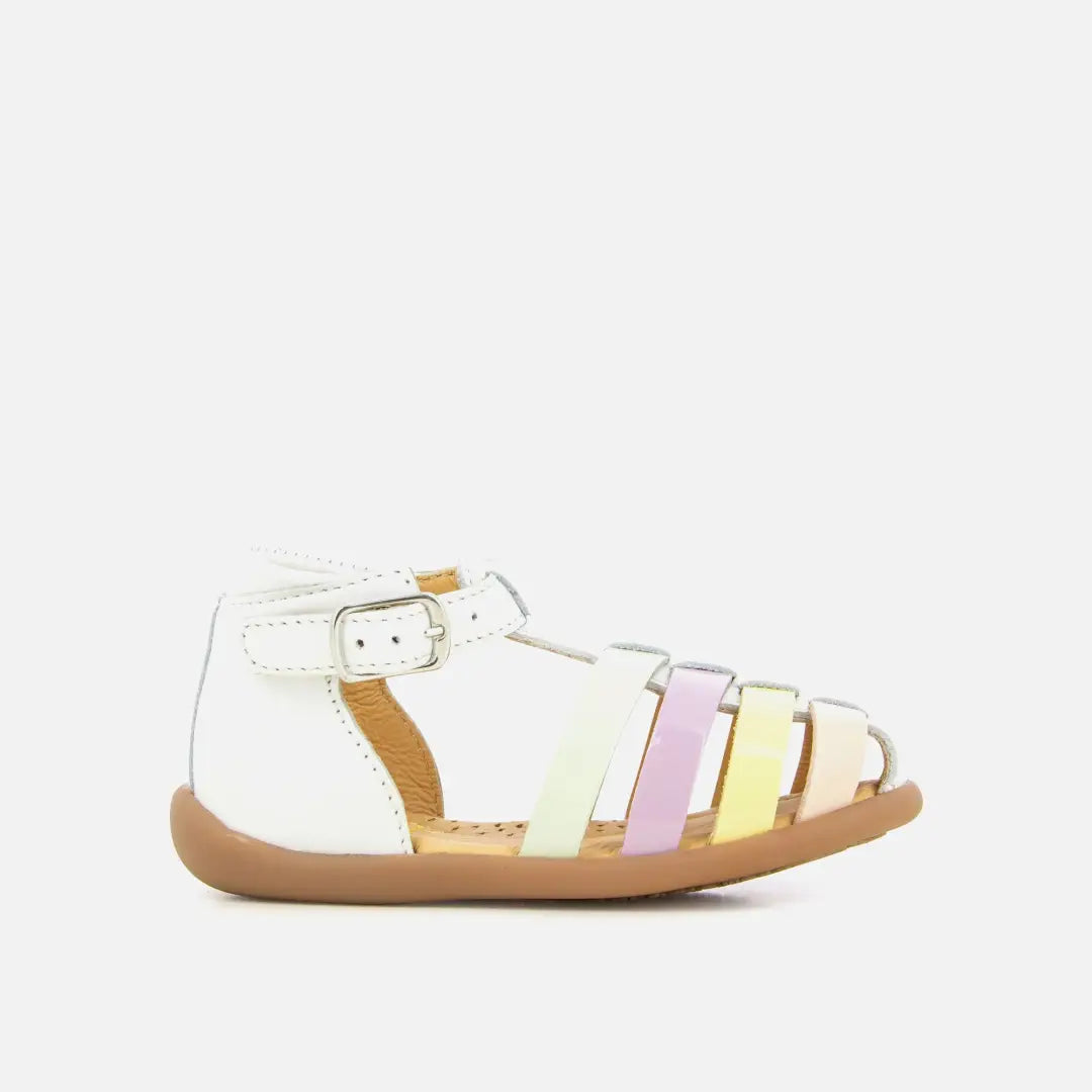 Pom Dapi STAND-UP STRAP CUIR LISSE BLANC