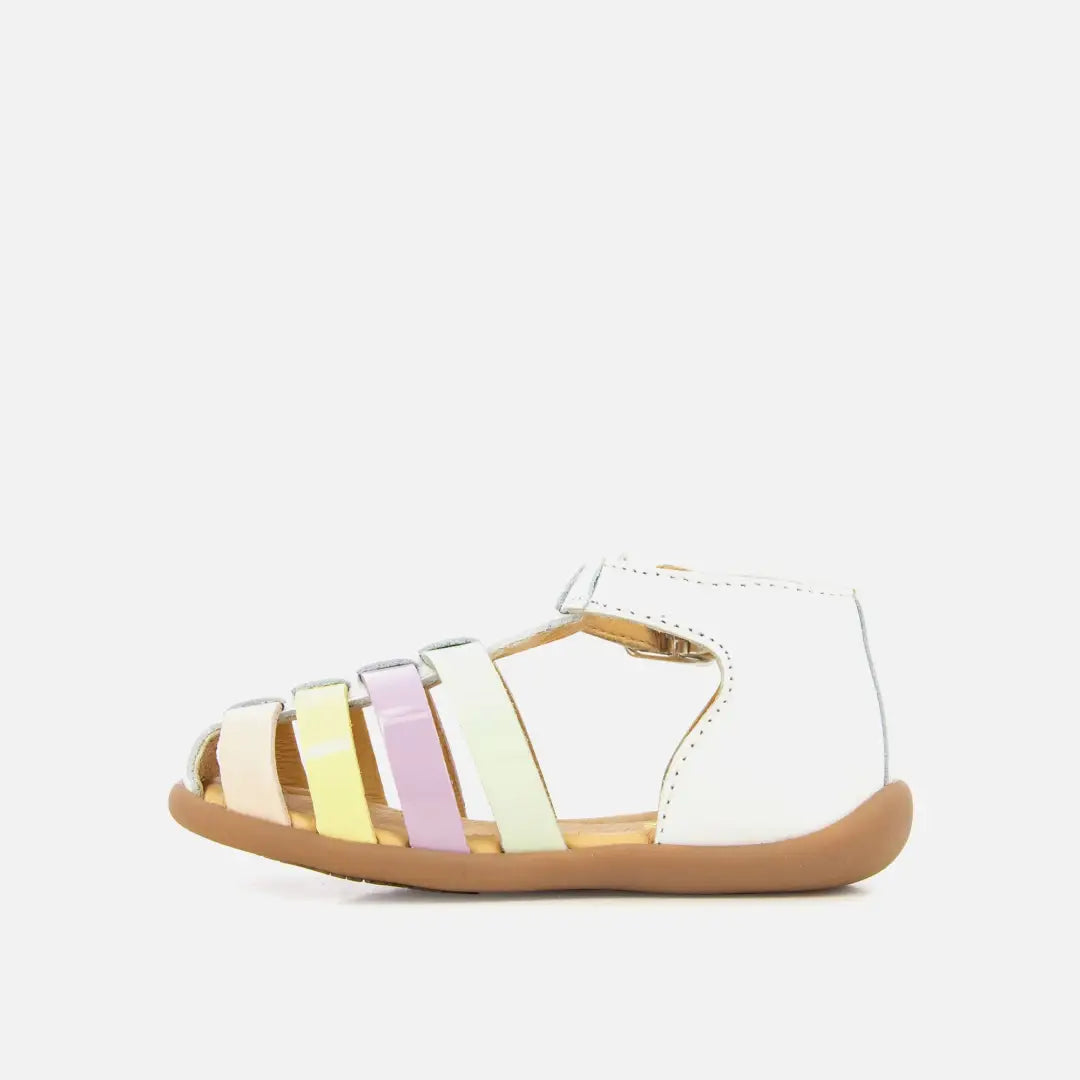 Pom Dapi STAND-UP STRAP CUIR LISSE BLANC