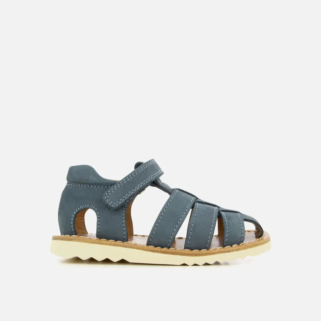 Pom Dapi WAFF PAPY CUIR NUBUCK BLEU