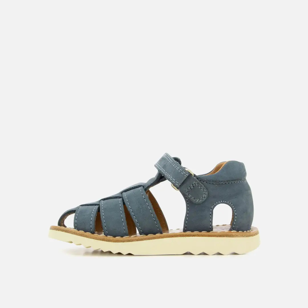 Pom Dapi WAFF PAPY CUIR NUBUCK BLEU