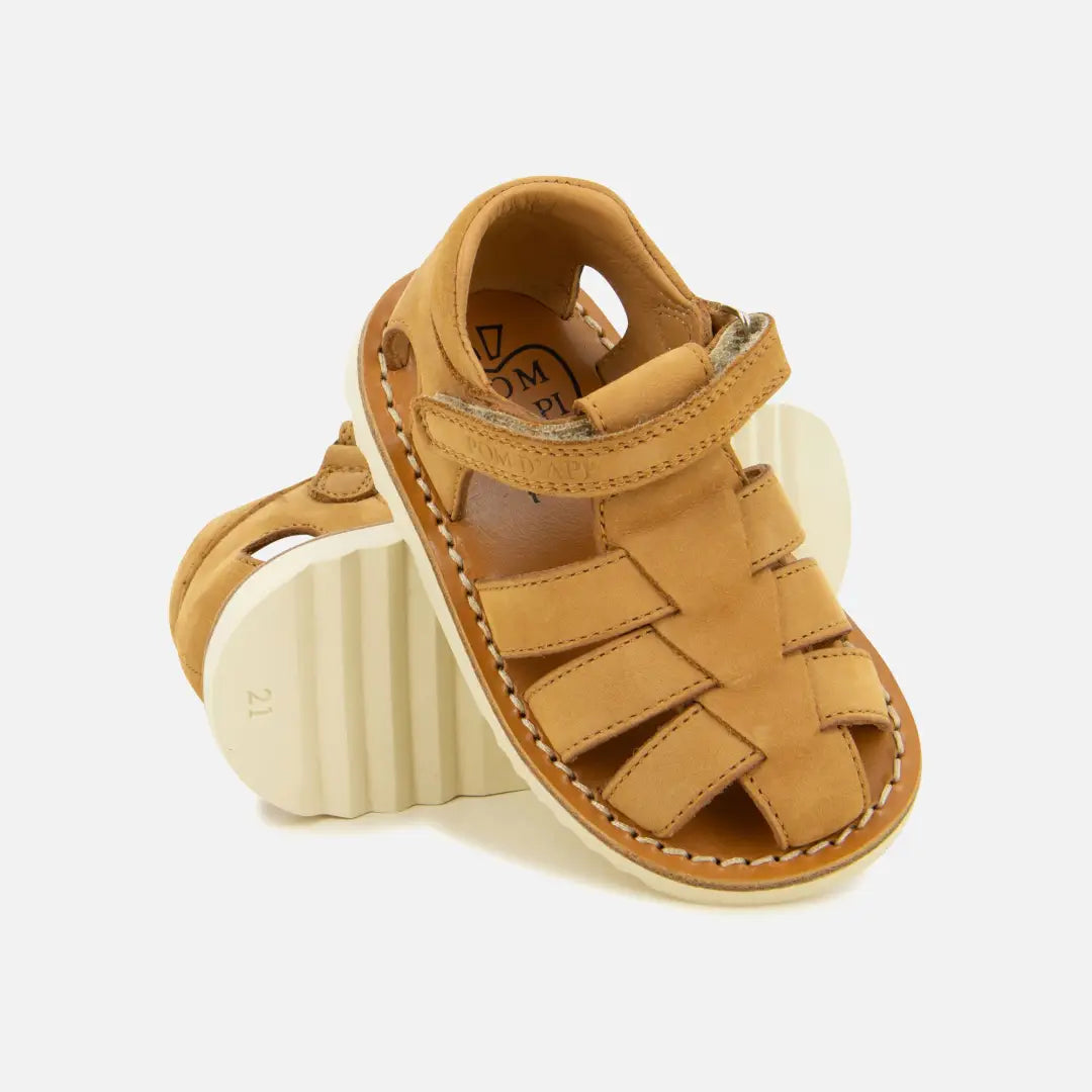 Pom Dapi WAFF PAPY CUIR NUBUCK MARRON