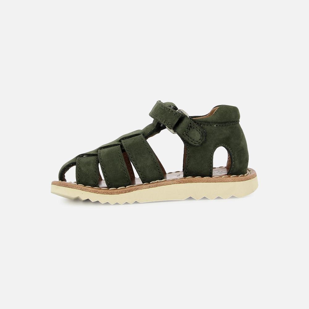Pom Dapi WAFF PAPY CUIR NUBUCK VERT