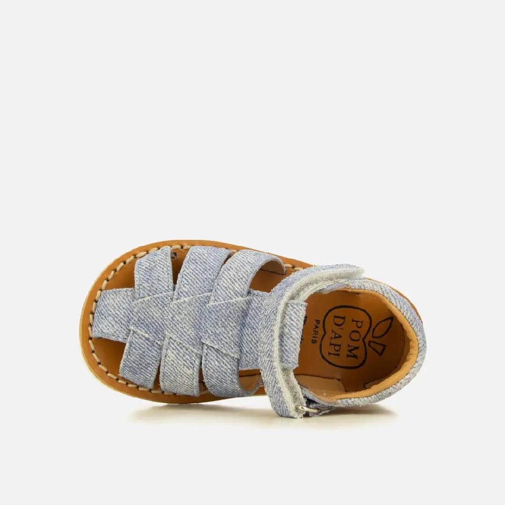 Pom Dapi WAFF PAPY CUIR VELOURS BLEU