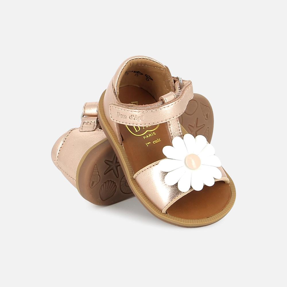 Pom Dapi POPPY BIG FLO CUIR METALLISE MÉTALLISÉ - MULTI