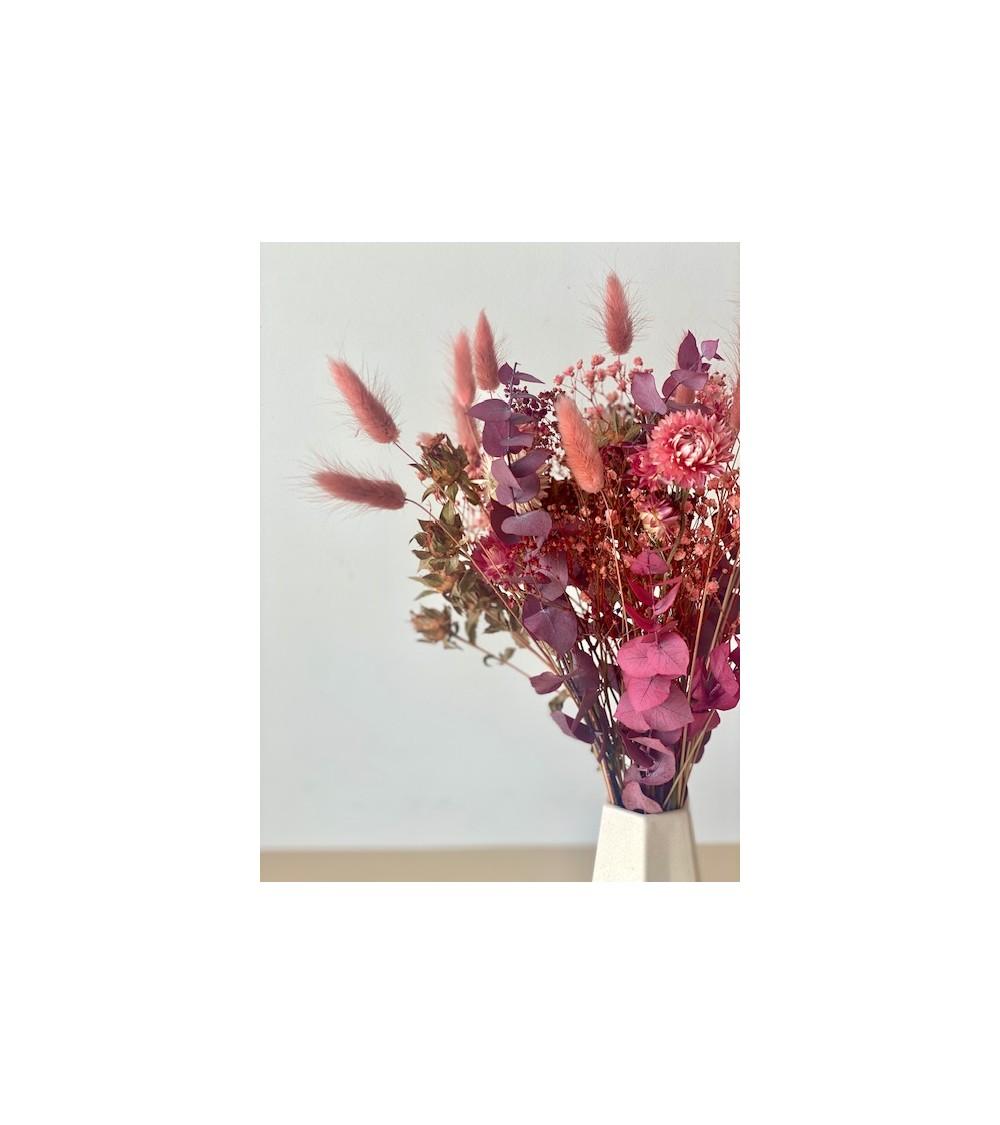 Pompon Bazar BOUQUET ROMANTIQUE VIEUX ROSE Petit Format