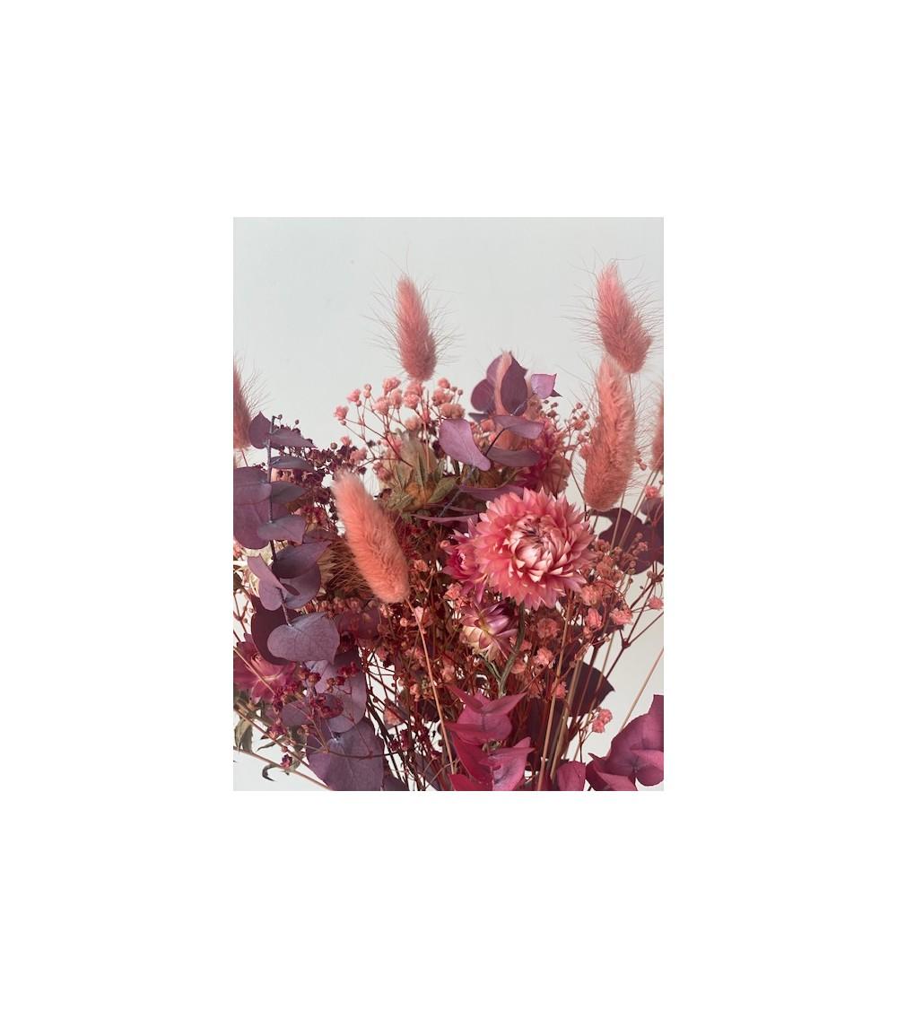 Pompon Bazar BOUQUET ROMANTIQUE VIEUX ROSE Petit Format