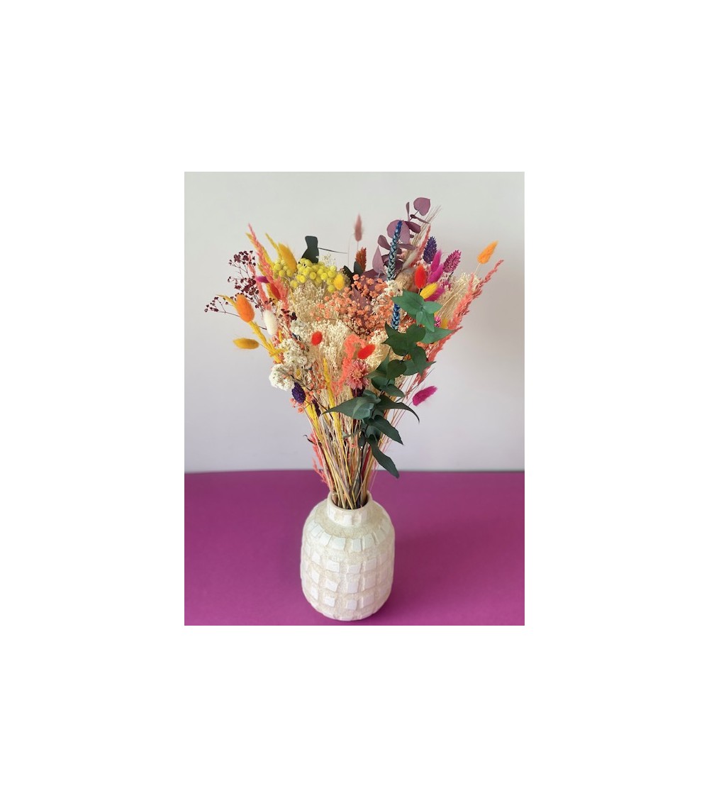 pompon bazar BOUQUET SEVENTIES MULTICOLORE Grand Format