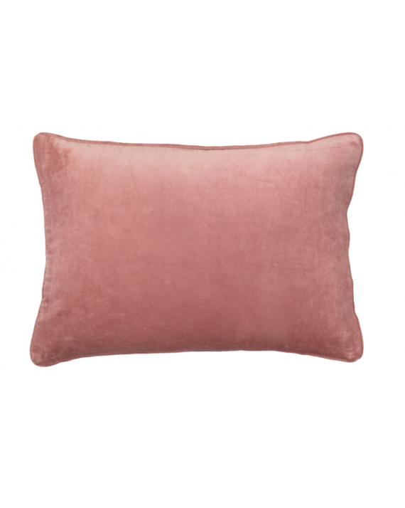 pompon bazar COUSSIN en VELOURS 50x33cm couleur BLUSH