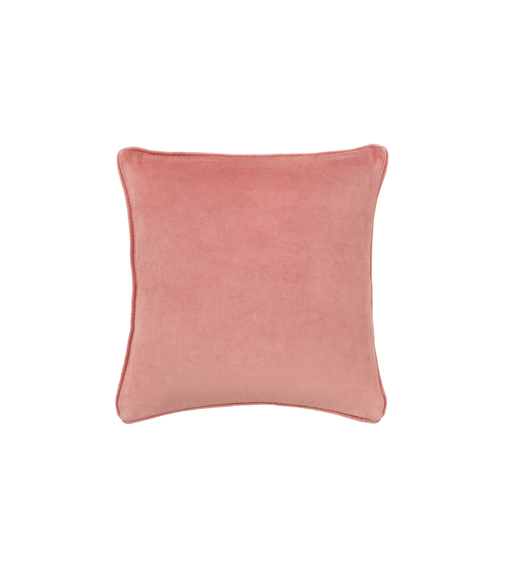 pompon bazar COUSSIN en VELOURS 50x50cm couleur BLUSH