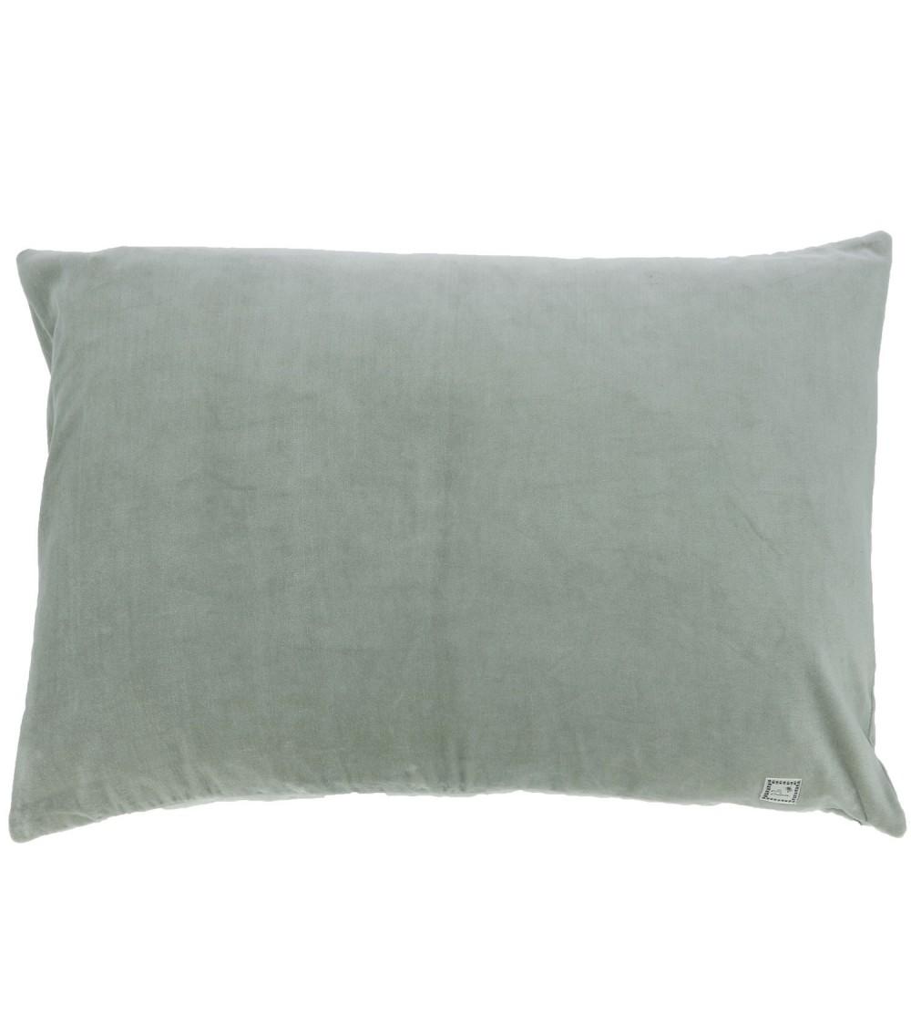 Pompon Bazar COUSSIN En VELOURS 75x50cm Couleur CELADON