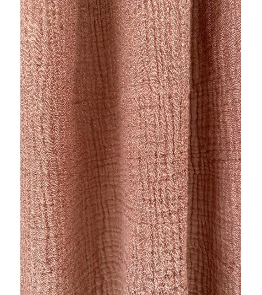 Pompon Bazar GRAND TEXTILE En COTON TERRACOTTA 280 X 270 Cm