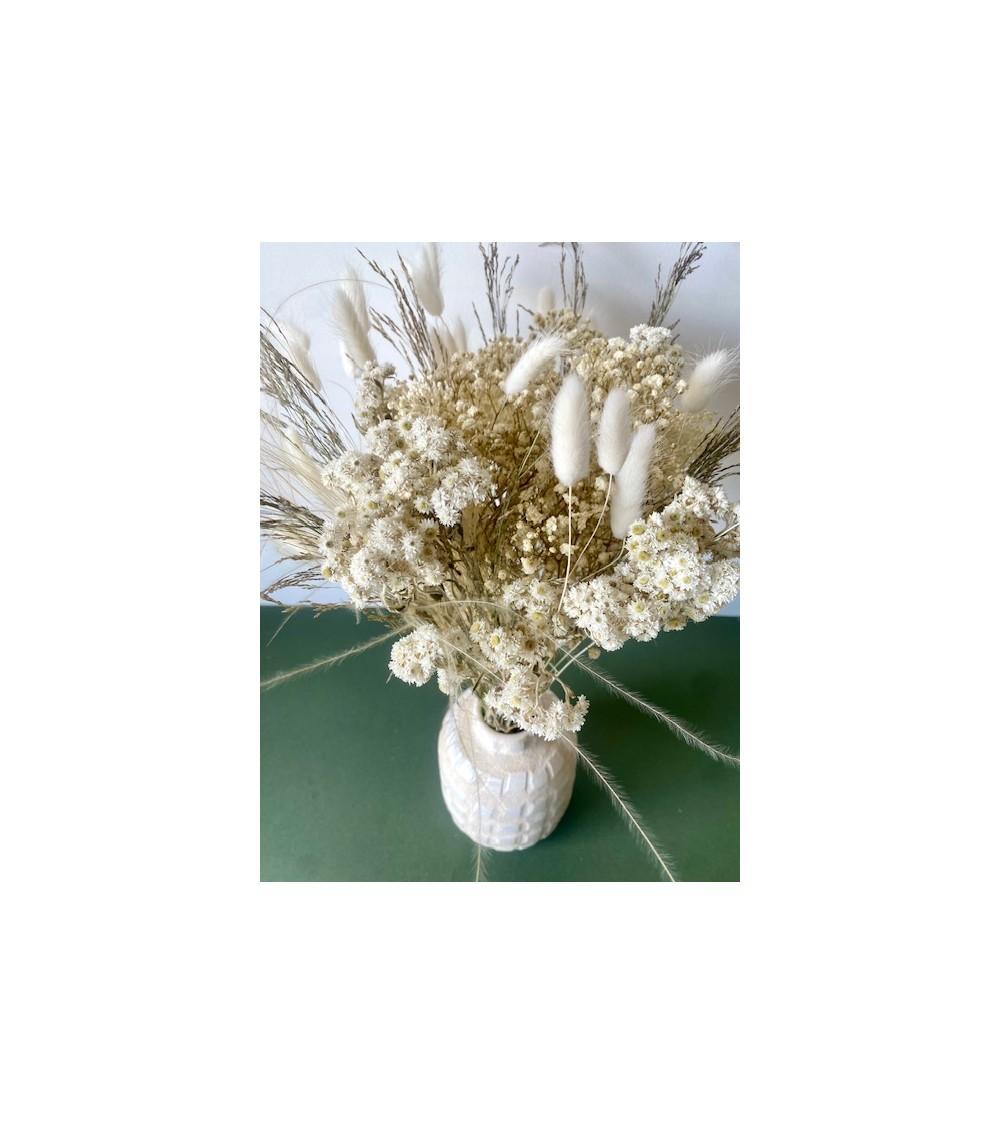 Pompon Bazar BOUQUET SAUVAGE BLANC Grand Format