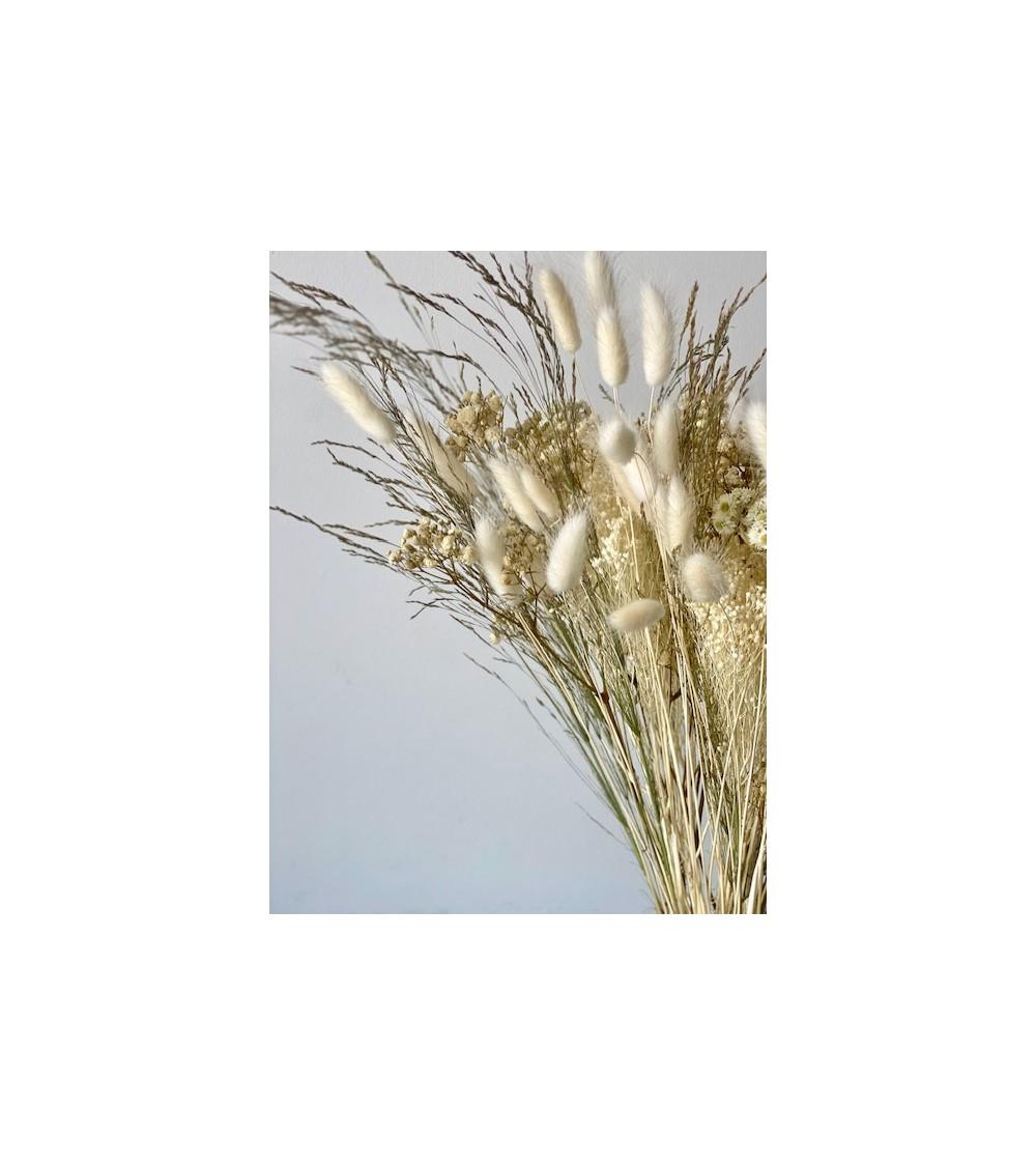 Pompon Bazar BOUQUET SAUVAGE BLANC Grand Format