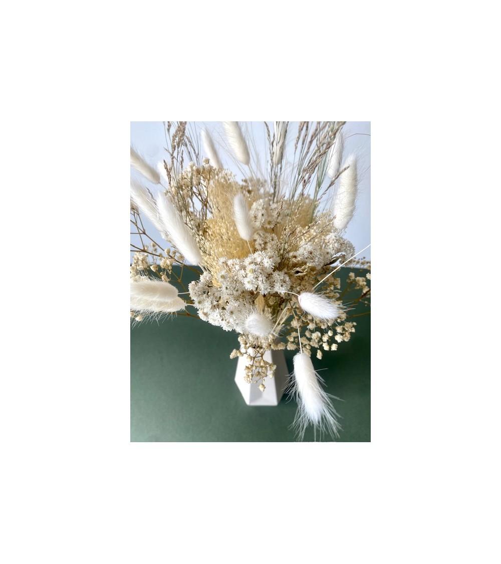 Pompon Bazar BOUQUET SAUVAGE BLANC Petit Format