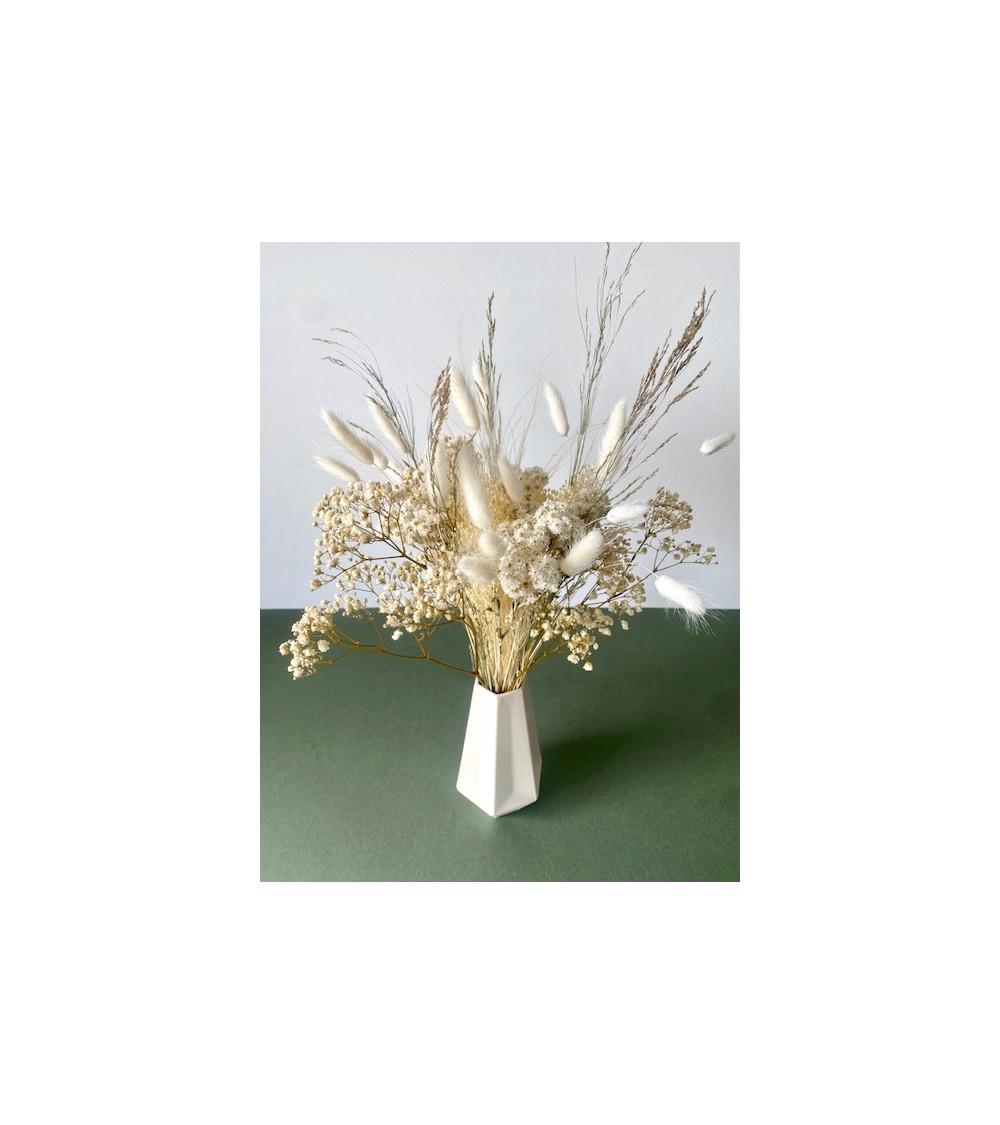 pompon bazar BOUQUET SAUVAGE BLANC Petit Format