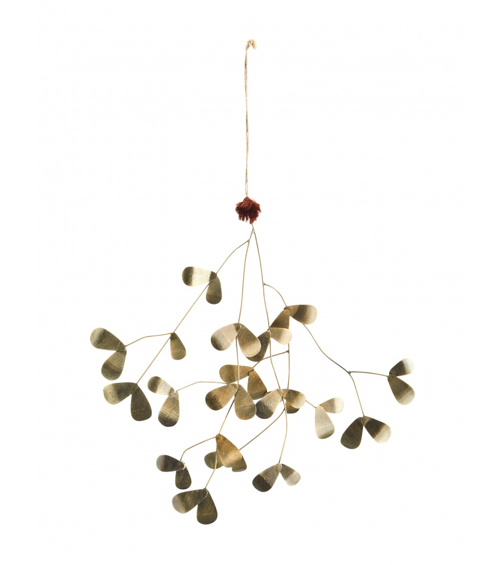 pompon bazar DECORATION FEUILLAGE en LAITON