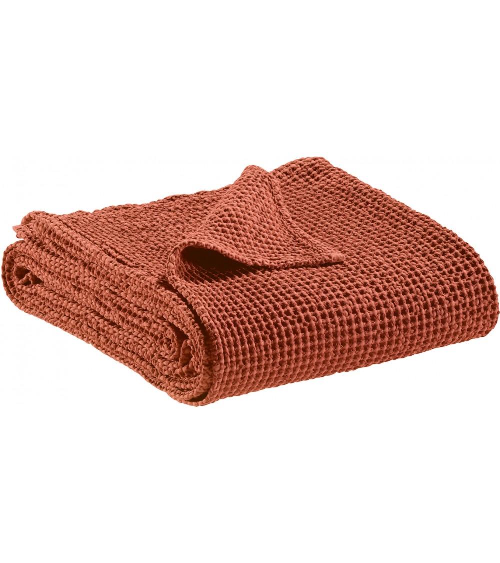 pompon bazar JETE de LIT couleur SIENNE en COTON