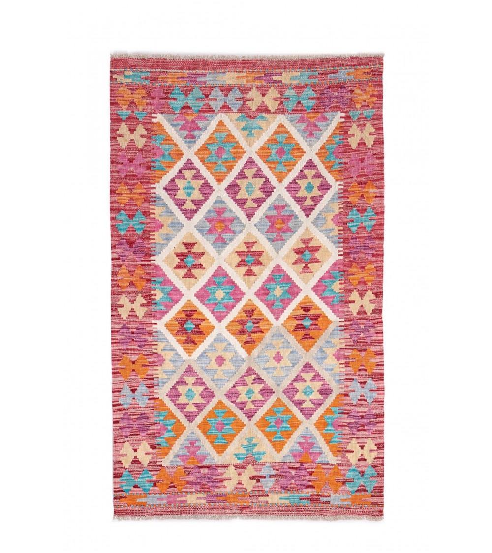pompon bazar KILIM AFGHAN PACHTOUNE 142 x 85 cm