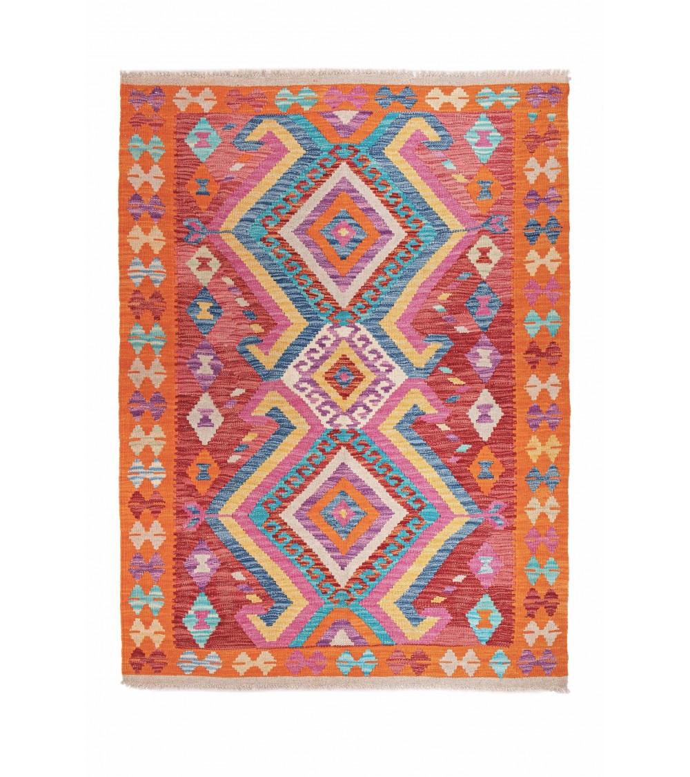 pompon bazar KILIM AFGHAN PACHTOUNE 144 x 105 cm
