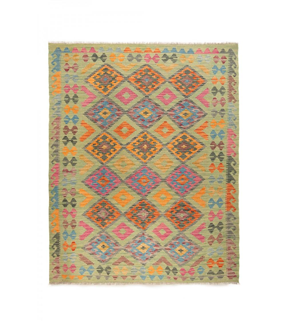 pompon bazar KILIM AFGHAN PACHTOUNE 204 x 158 cm