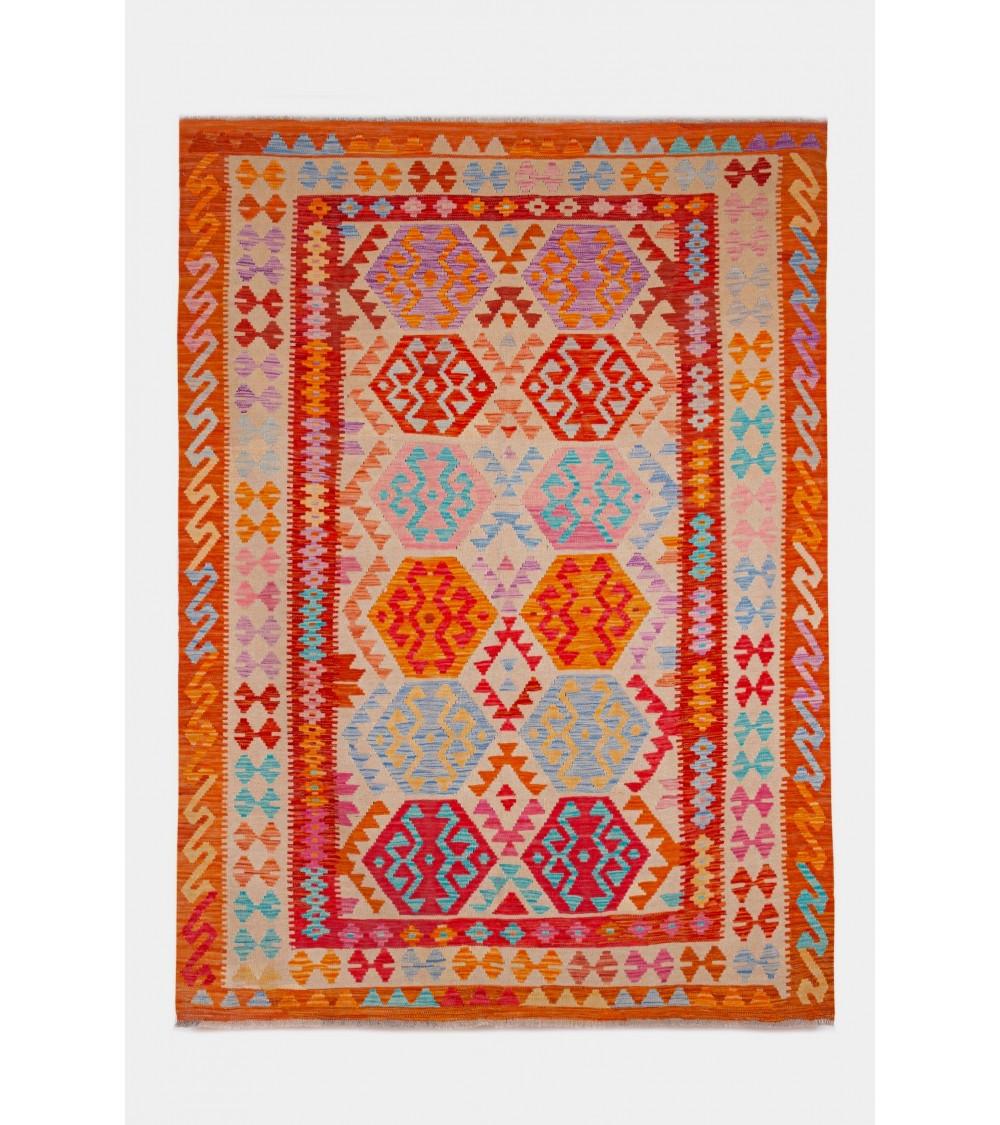 pompon bazar KILIM AFGHAN PACHTOUNE 239 x 180 cm