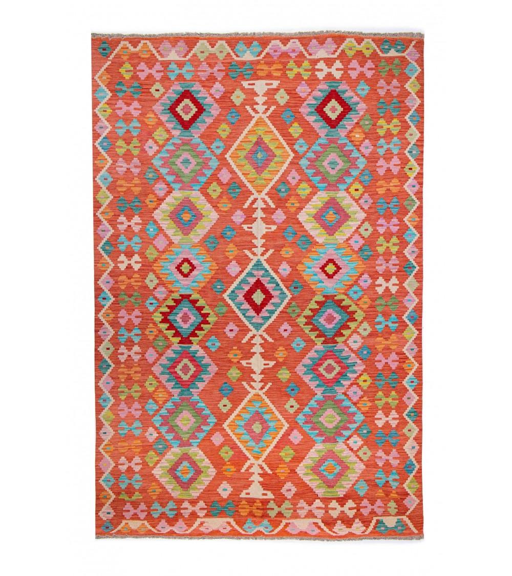 pompon bazar KILIM AFGHAN PACHTOUNE 298 x 206 cm