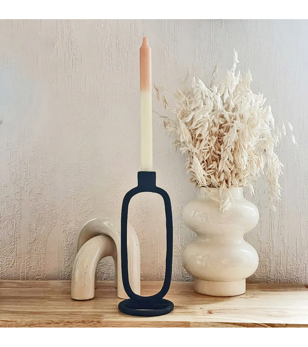 Pompon Bazar VASE BLANC MAT En CERAMIQUE 20cm