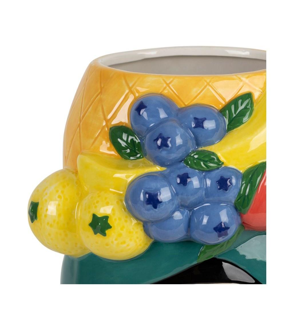 Pompon Bazar VASE En GRES MULTICOLORE 30cm