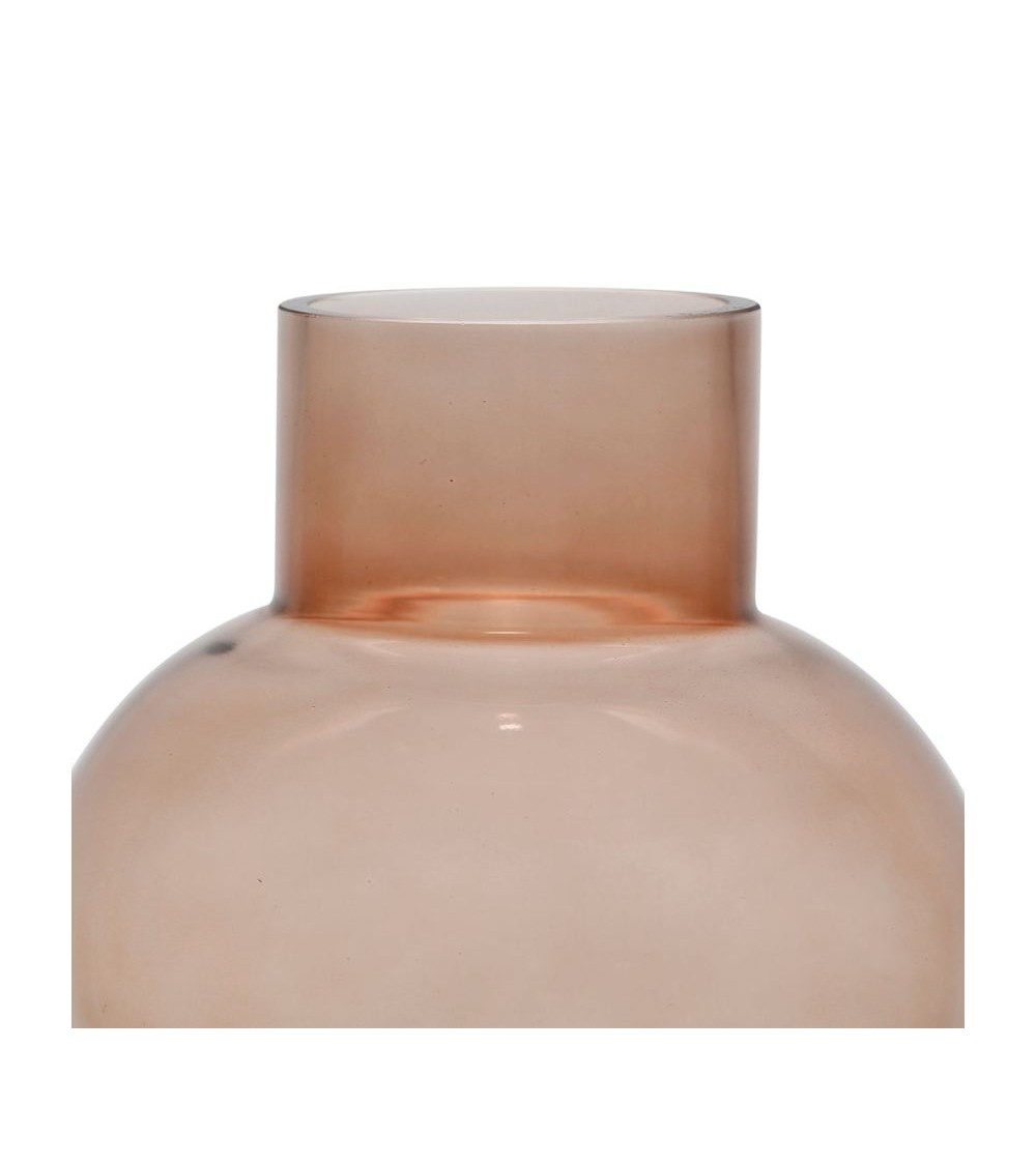 Pompon Bazar VASE En VERRE MARRON CLAIR 22cm