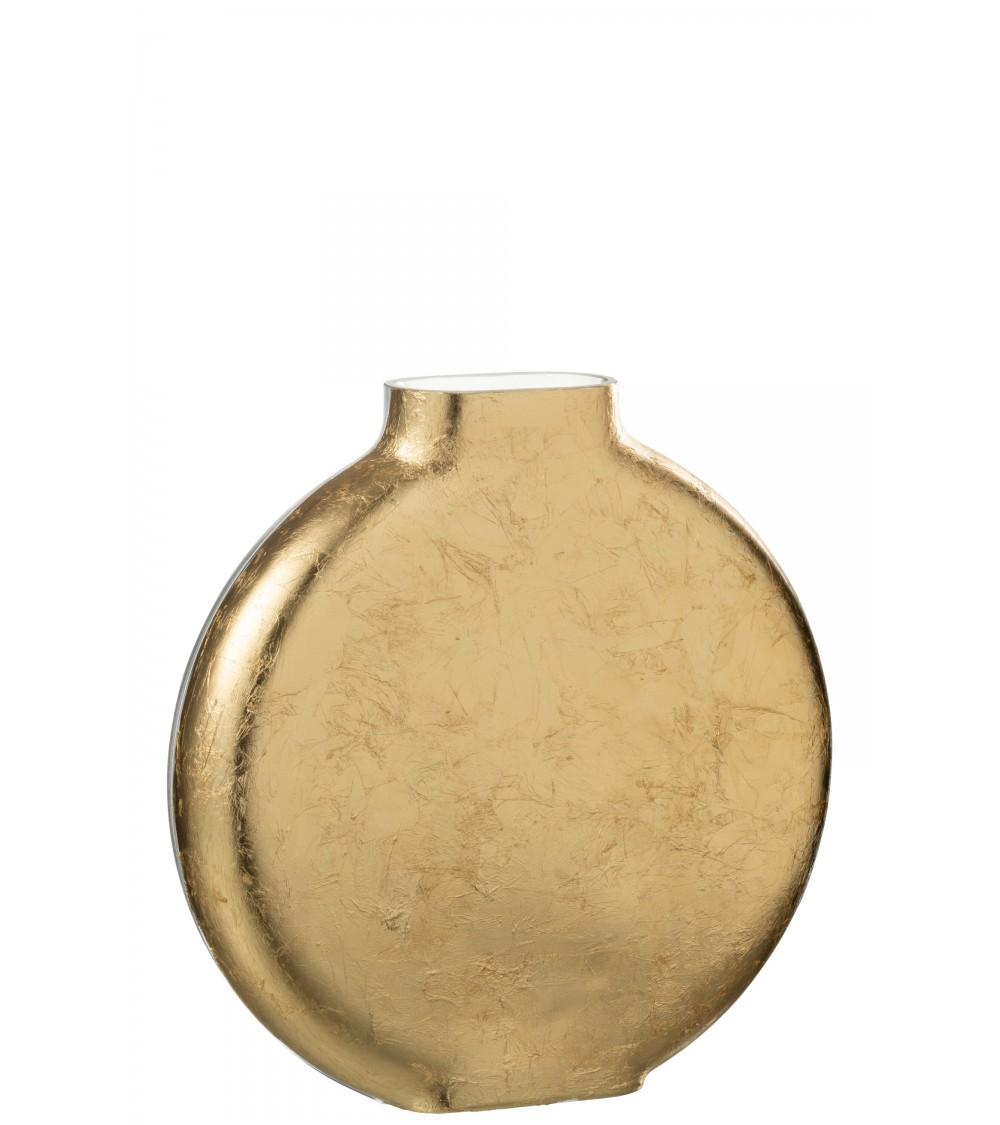 Pompon Bazar VASE En VERRE TRANSPARENT/OR 25 5cm