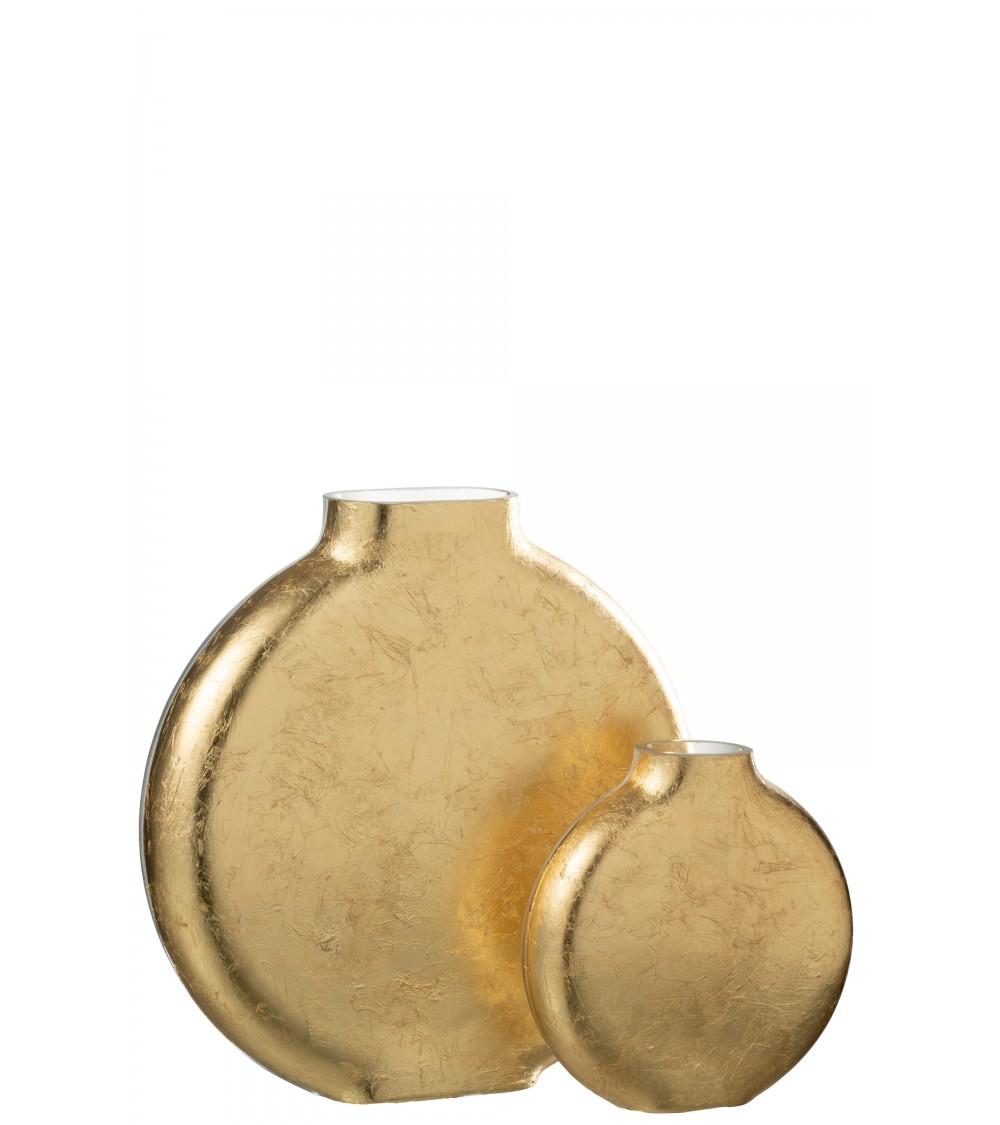 Pompon Bazar VASE En VERRE TRANSPARENT/OR 25 5cm