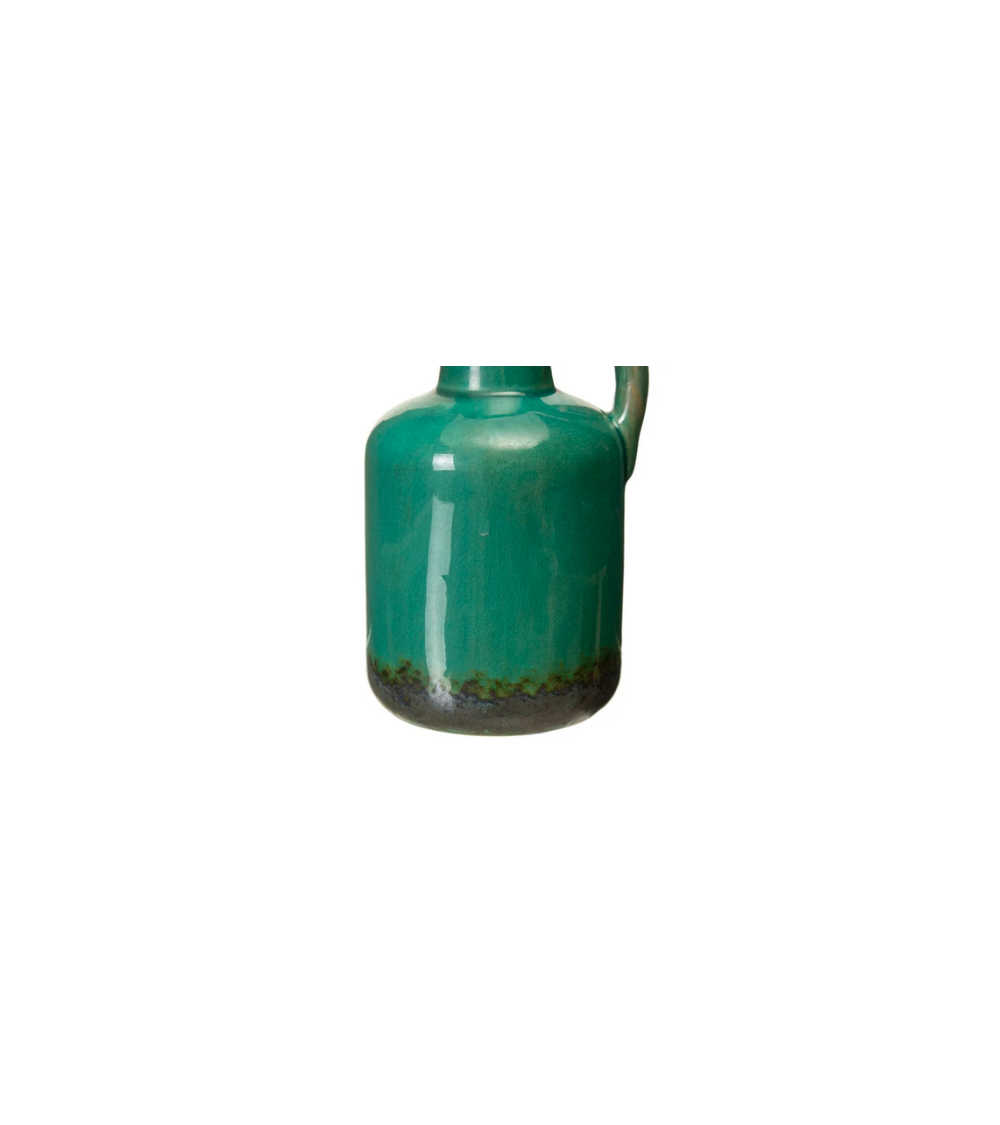 Pompon Bazar VASE TURQUOISE En CERAMIQUE 19cm