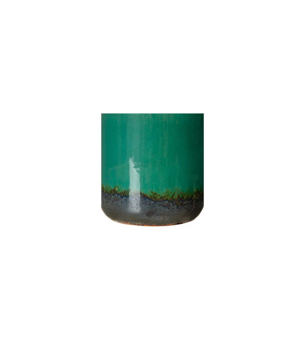 Pompon Bazar VASE TURQUOISE En CERAMIQUE 30cm