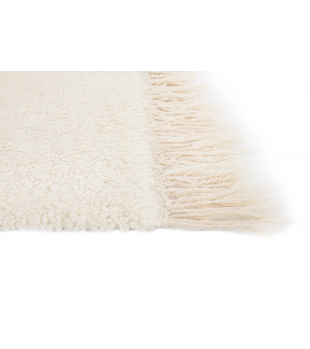 Pompon Bazar TAPIS BERBERE BENI OURAIN ECRU 240 X 152 Cm