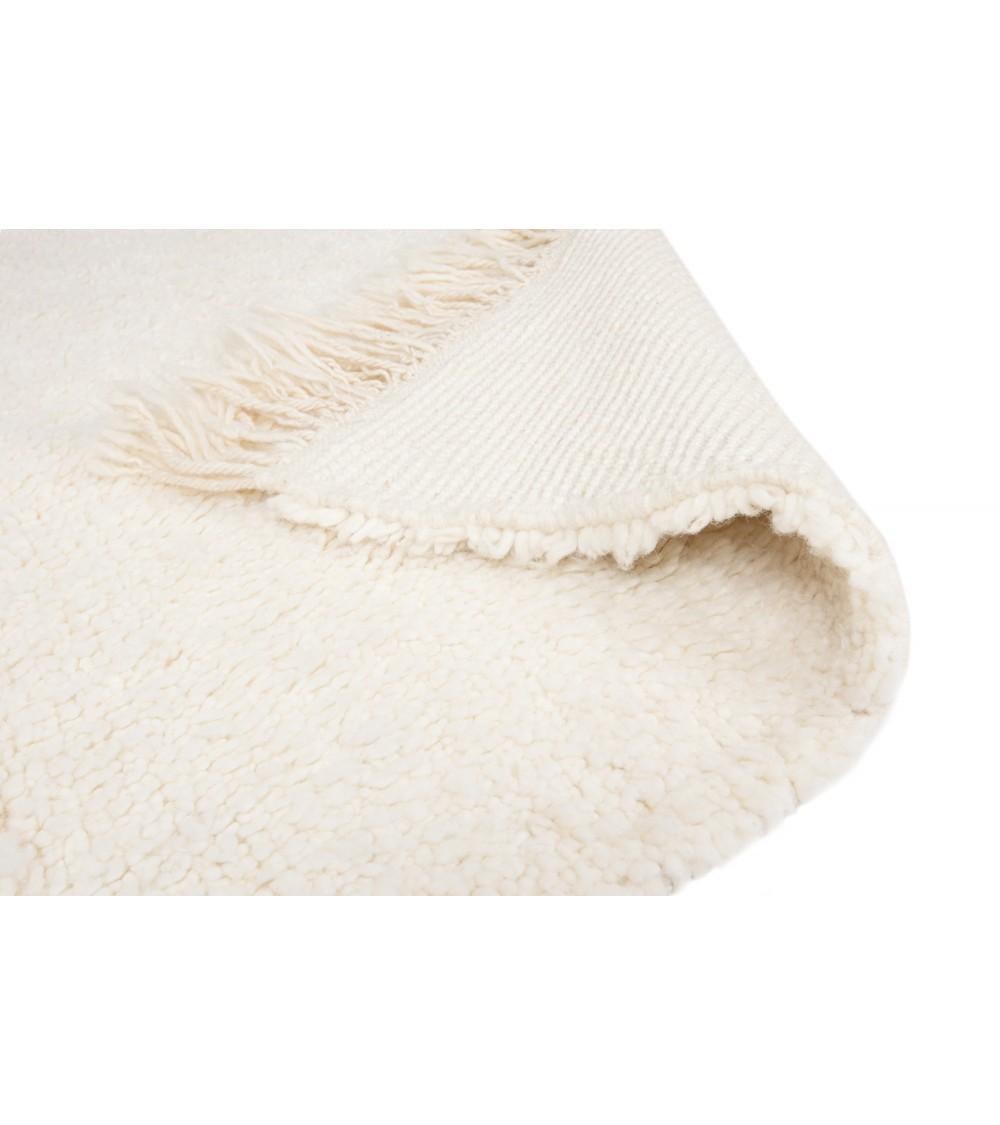 Pompon Bazar TAPIS BERBERE BENI OURAIN ECRU 240 X 152 Cm