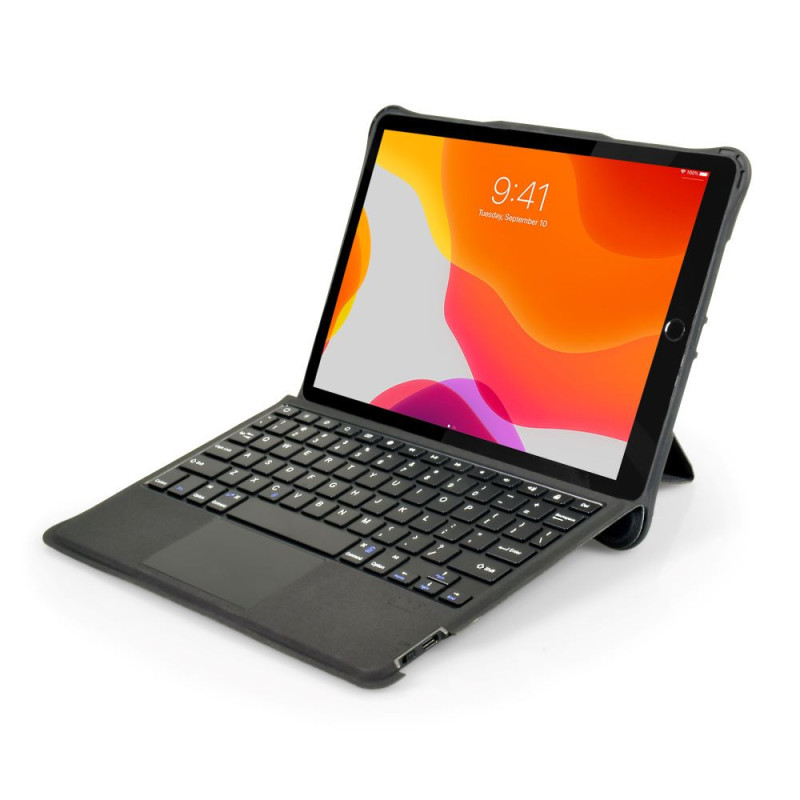 pompon Bazar Folio MANCHESTER II IPAD 10.2'' GEN 7/8/9 + IPAD PRO 10.5'' + Clavier Tactile Azerty