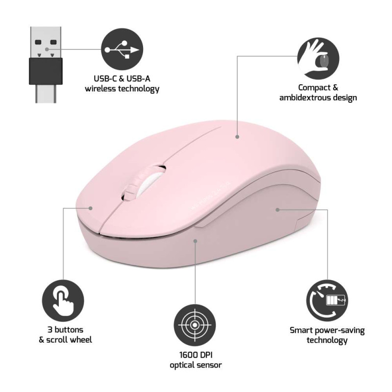 Pompon Bazar Souris Sans Fil 2.4GHz Collection II