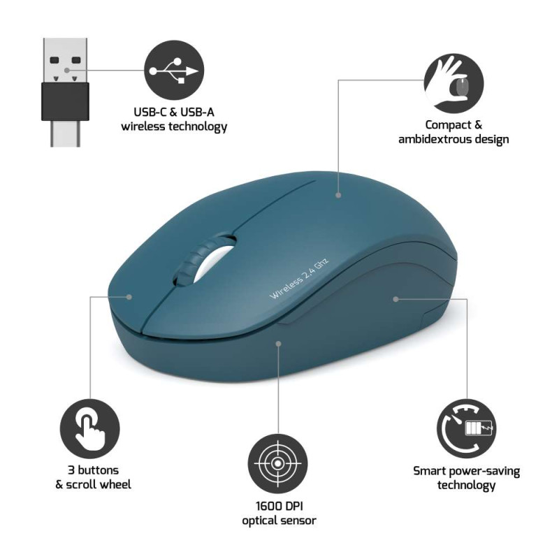 Pompon Bazar Souris Sans Fil 2.4GHz Collection II