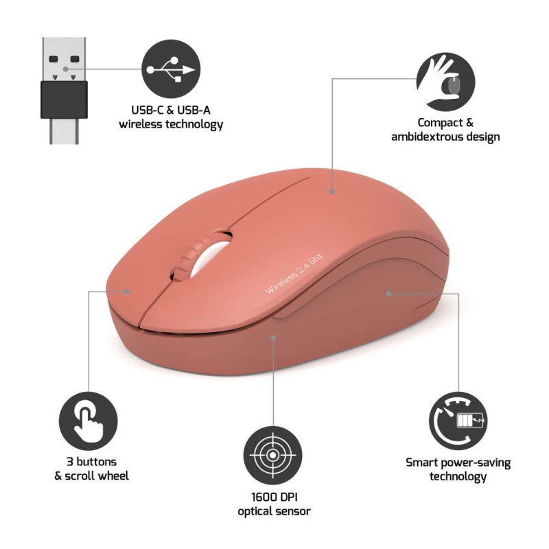 Pompon Bazar Souris Sans Fil 2.4GHz Collection II