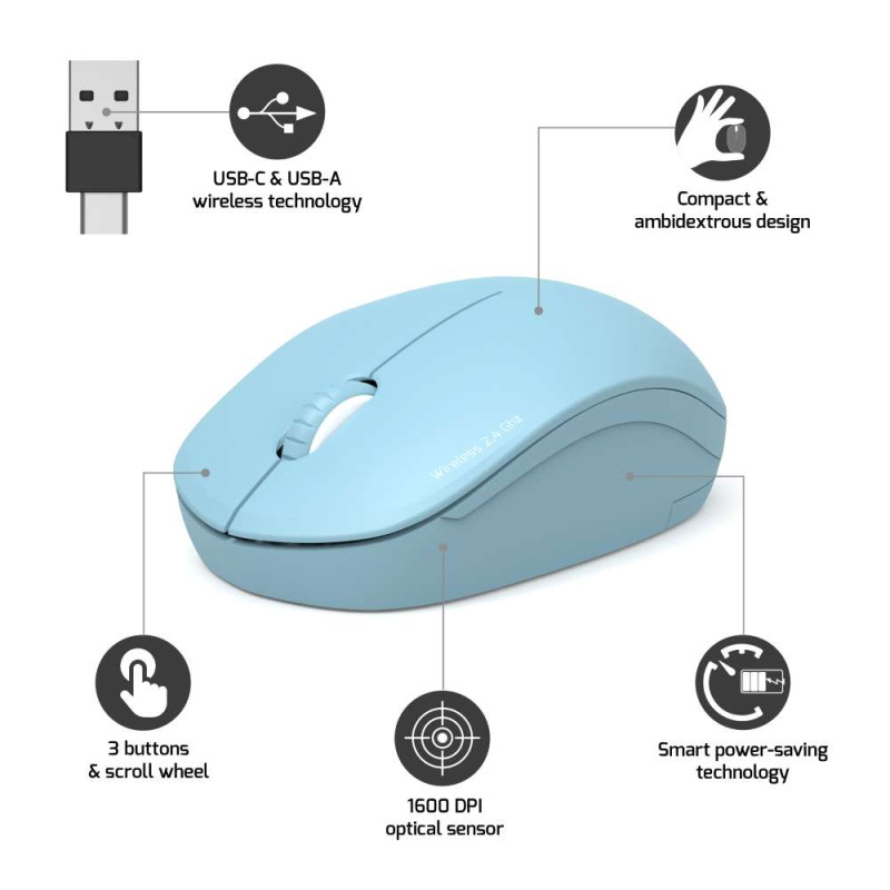 Pompon Bazar Souris Sans Fil 2.4GHz Collection II