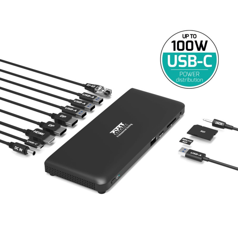 Pompon Bazar Station D'accueil Bureau 2 X 4K USB-C 11 Périphériques 100W