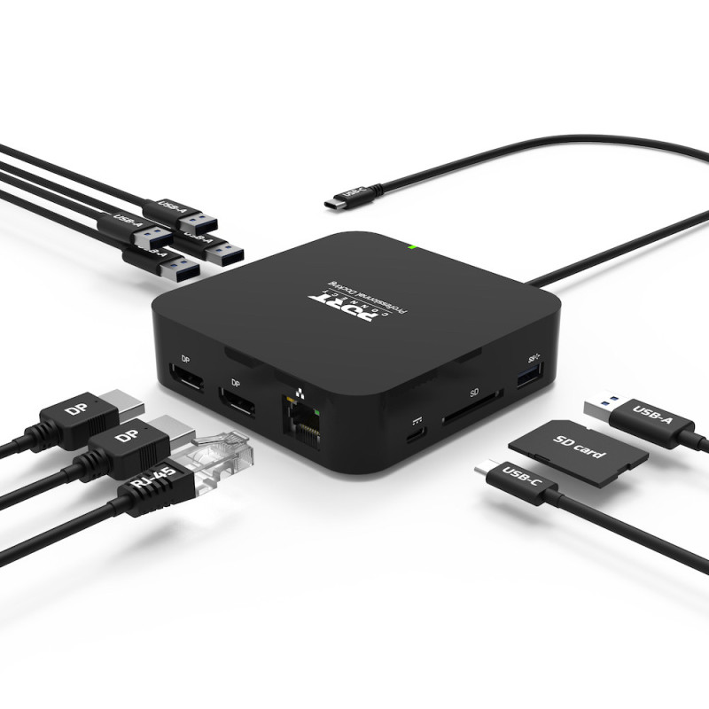 Pompon Bazar Station D'accueil Mobile 2 X 4K USB-C 9 Périphériques 85W