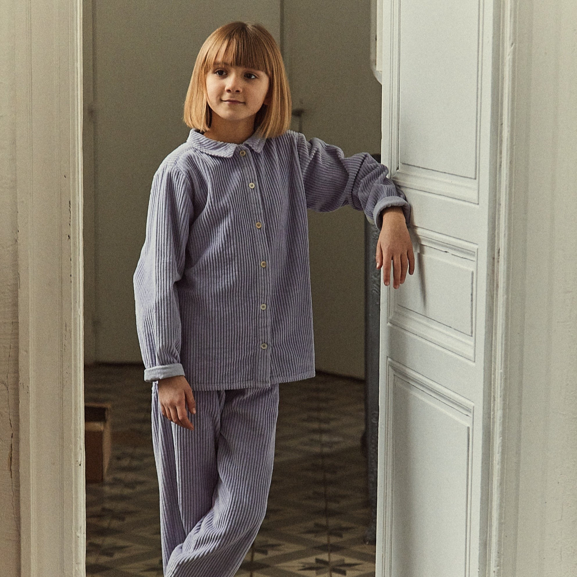Poudre Organic BLOUSE BELLADONE VELOURS CÔTELÉ Lavender Aura
