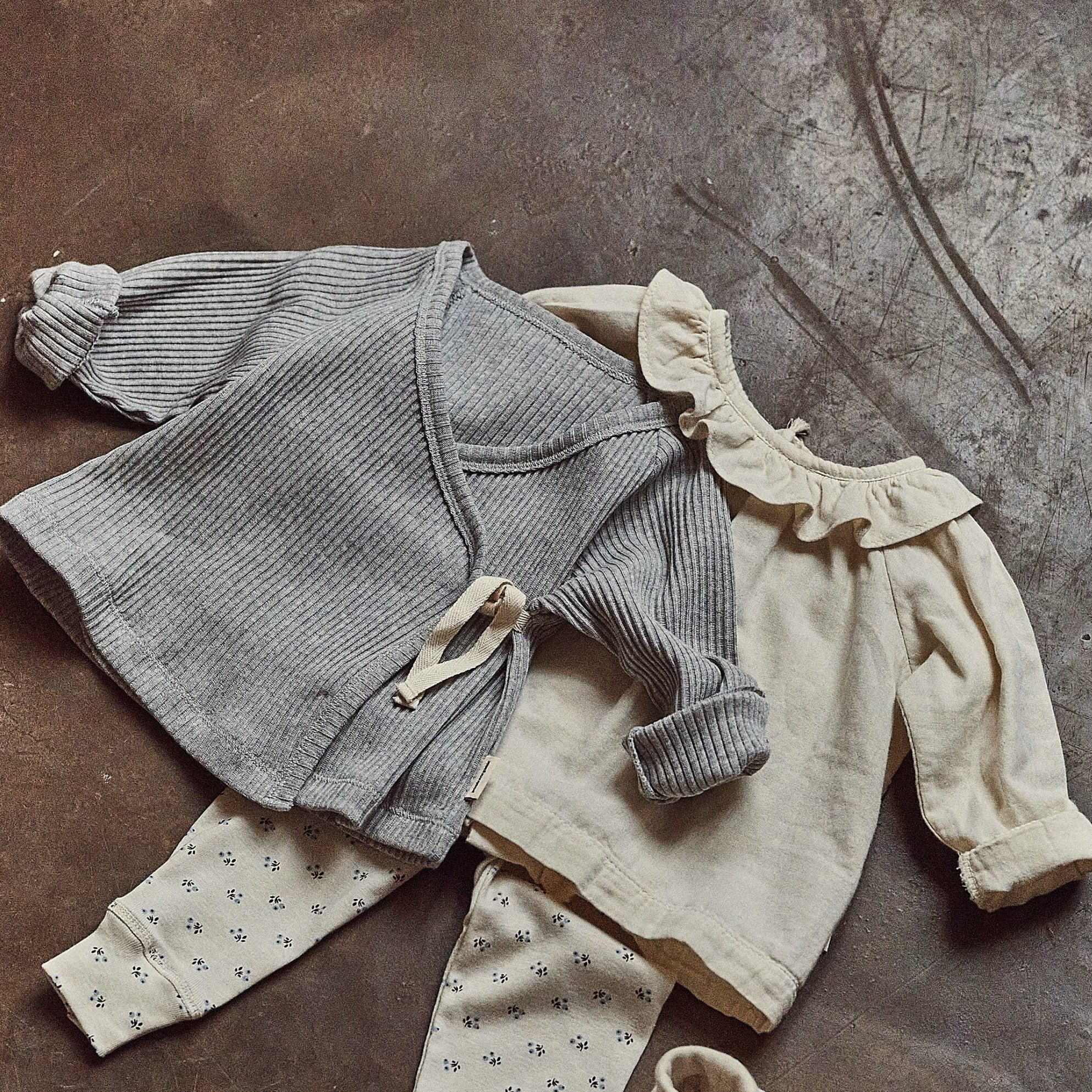 Poudre Organic CACHE COEUR CROCUS CÔTELÉ Gris Clair Chiné