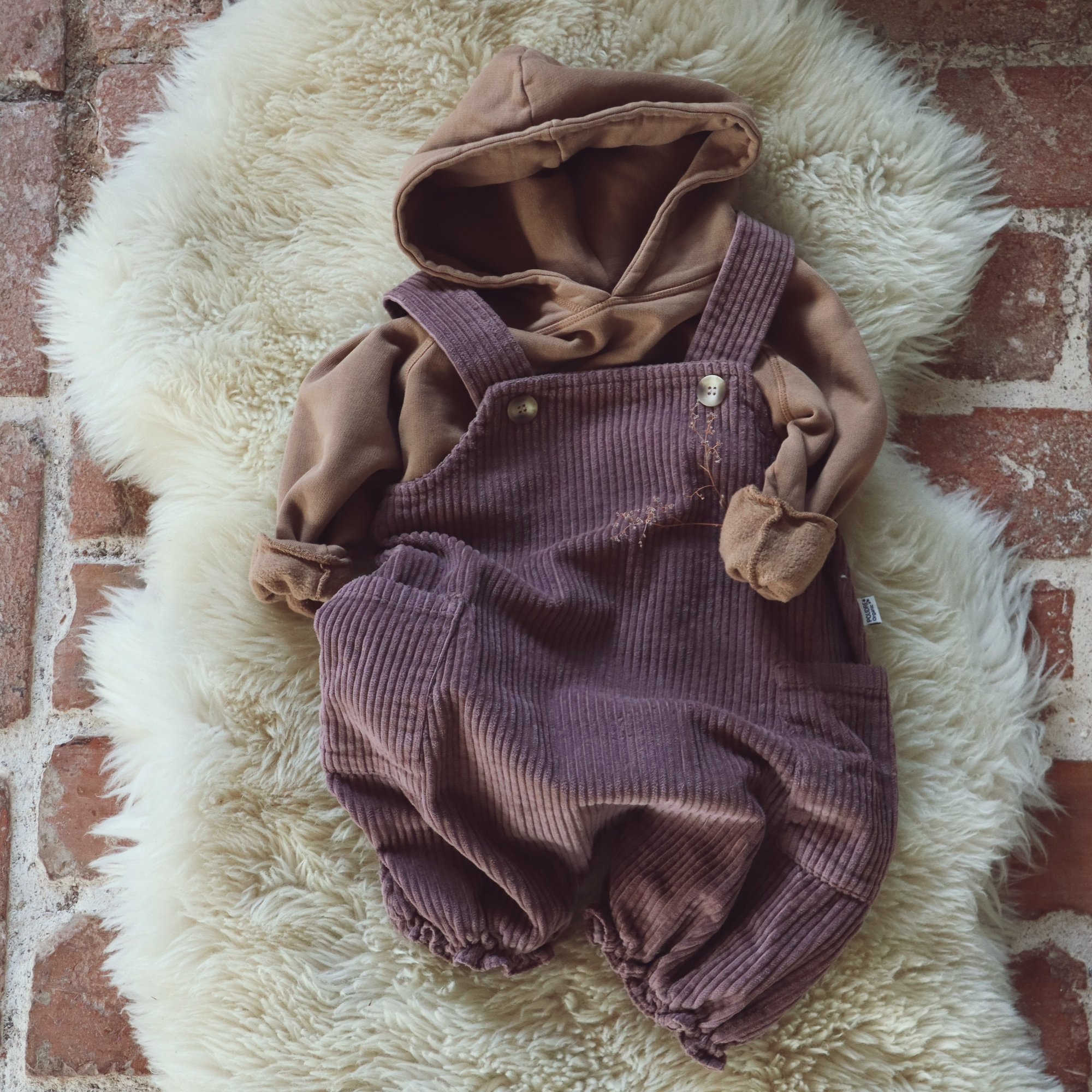 Poudre Organic COMBINAISON CACTUS VELOURS CÔTELÉ Twilight Mauve