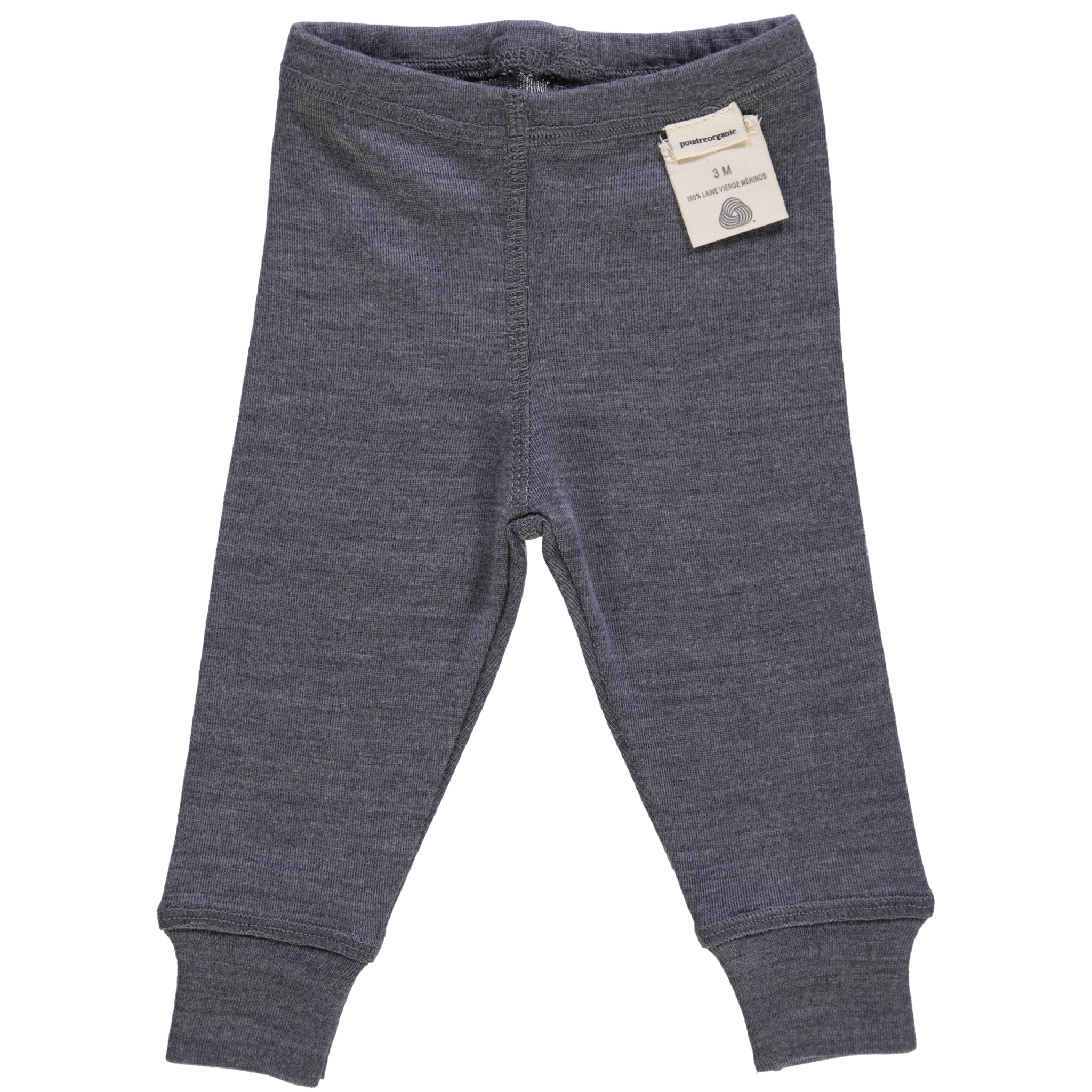 poudre organic LEGGING BASILIC MÉRINOS Gris Chiné Clair