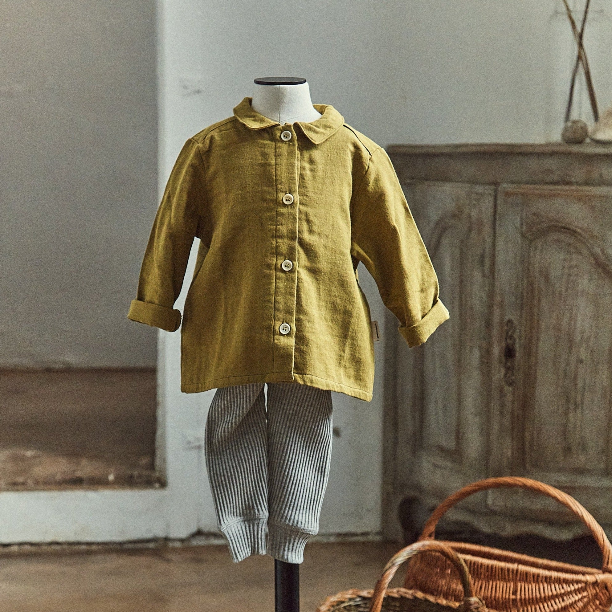 Poudre Organic LEGGINGS BASILIC CÔTELÉ Gris Clair Chiné