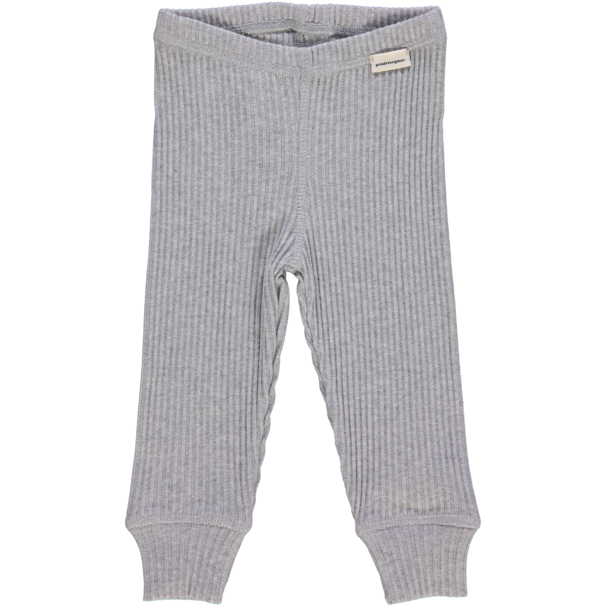 poudre organic LEGGINGS BASILIC CÔTELÉ Gris Clair Chiné