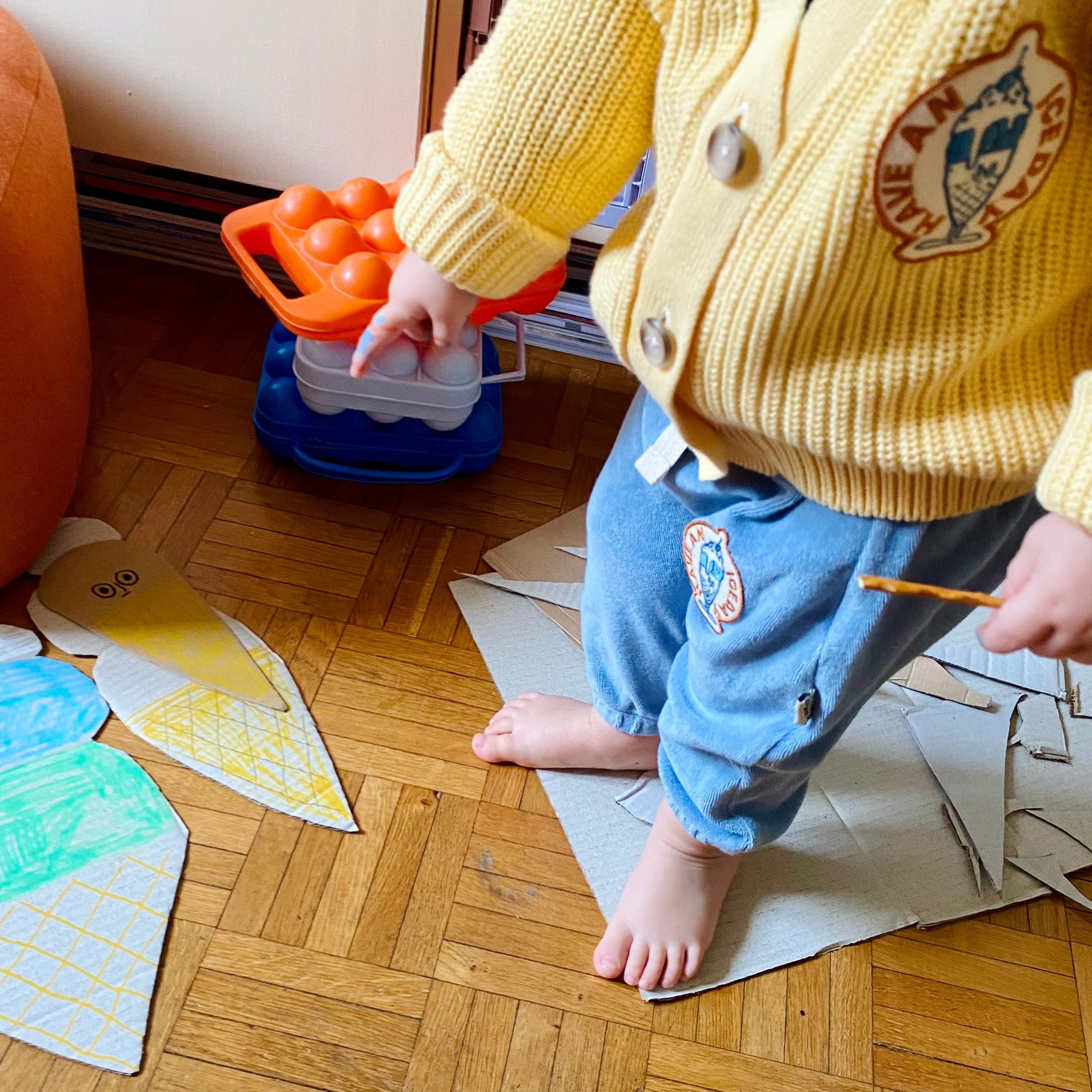 Poudre Organic PANTALON CANNELLE ICE-CREAM Blue Fog